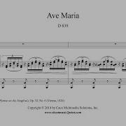 Ave Maria D 839 Medium Bb Original Key