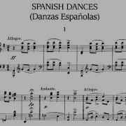 12 Danzas Españolas Spanish Dances Op 37 Arr For Guitar Iii Sevilla