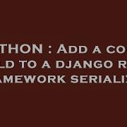 Python Add A Count Field To A Django Rest Framework Serializer Hey Delphi