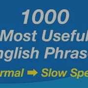 1000 Common English Phrases Normal And Slow Speed