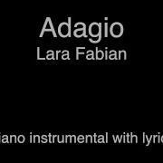 Adagio Lara Fabian Ремо Джадзотто Минус