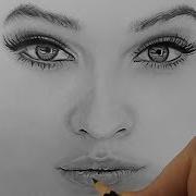 How To Draw Shade Realistic Eyes Nose And Lips With Graphite Pencils