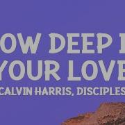 Calvin Harris Disciples How Deep Is Your Love Lyrics Dan Music