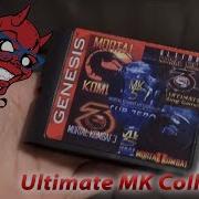 Sega Mega Drive Genesis Ultimate Mortal Kombat Game Cart Collection