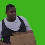 Big African Boy Dance Green Screen