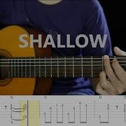 Lady Gaga Bradley Cooper Shallow Fingerstyle Guitar Tab